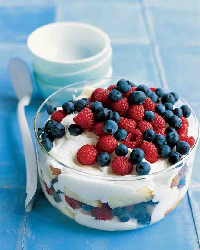 4th of July dessert recipes for a crowd: Red, White and Blue Berry Trifle | Martha Stewart