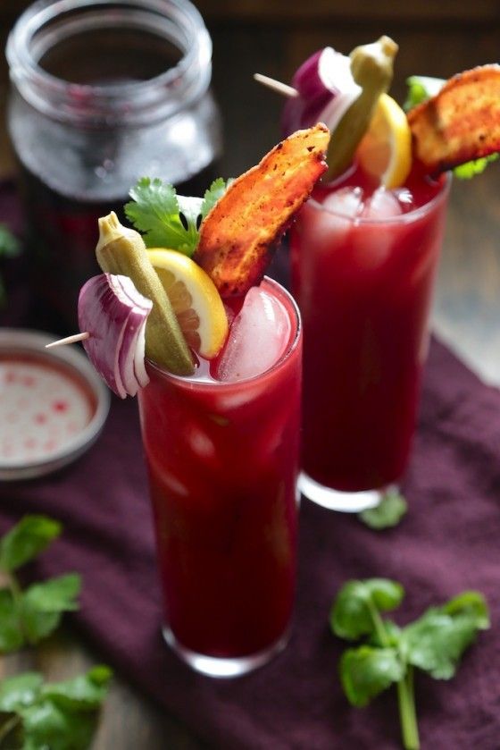 Beet-Infused Bloody Mary cocktail or mocktail recipe | Country Cleaver