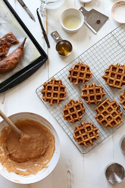 Father's Day breakfast recipes: Vanilla Sweet Potato Waffles | Joy the Baker