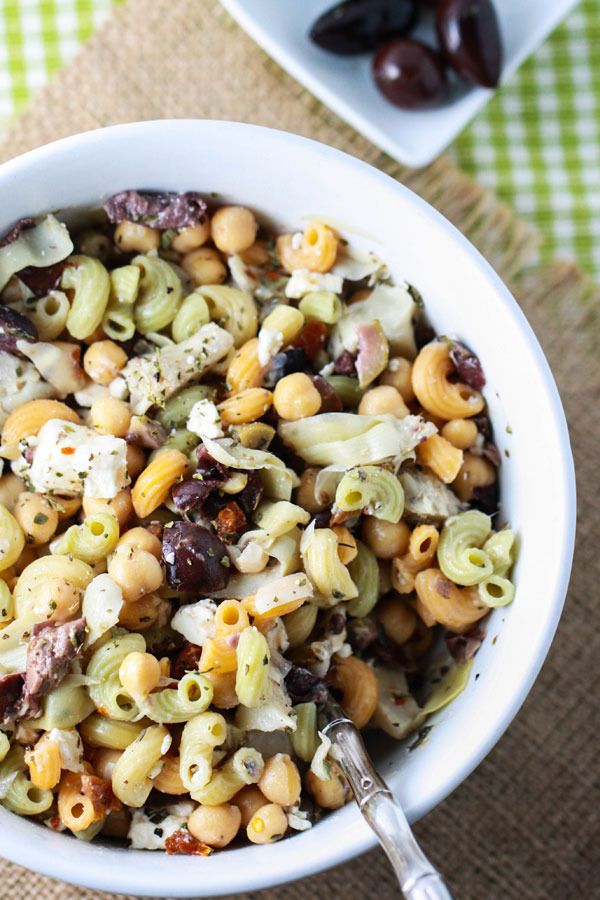 Macaroni salad recipes: Greek Chickpea Pasta Salad | PBS Food