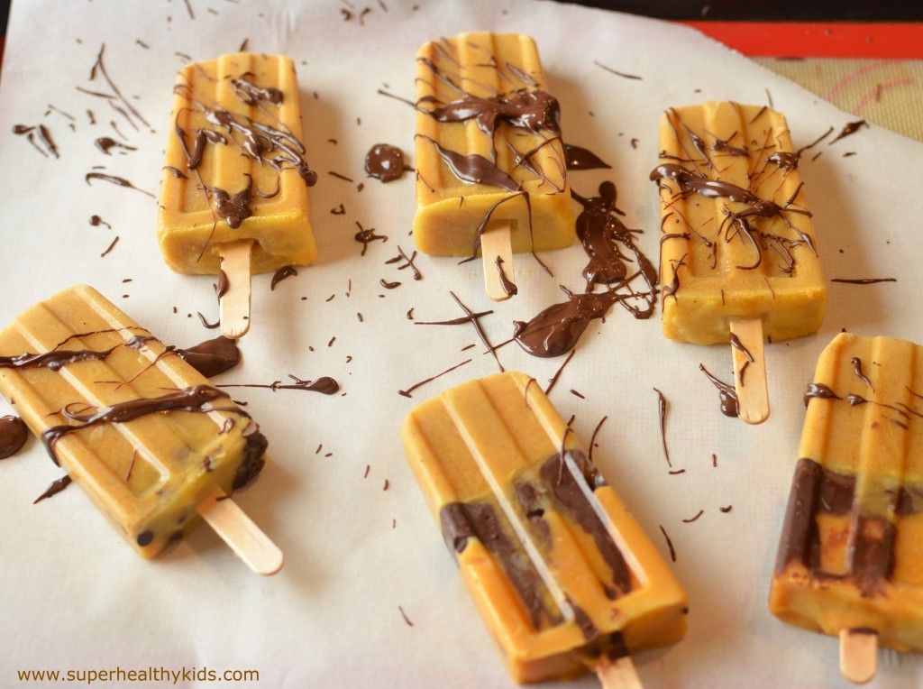 Popsicle recipes for kids: Pumpkin and Chocolate Popsicles | Super Healthy Kids