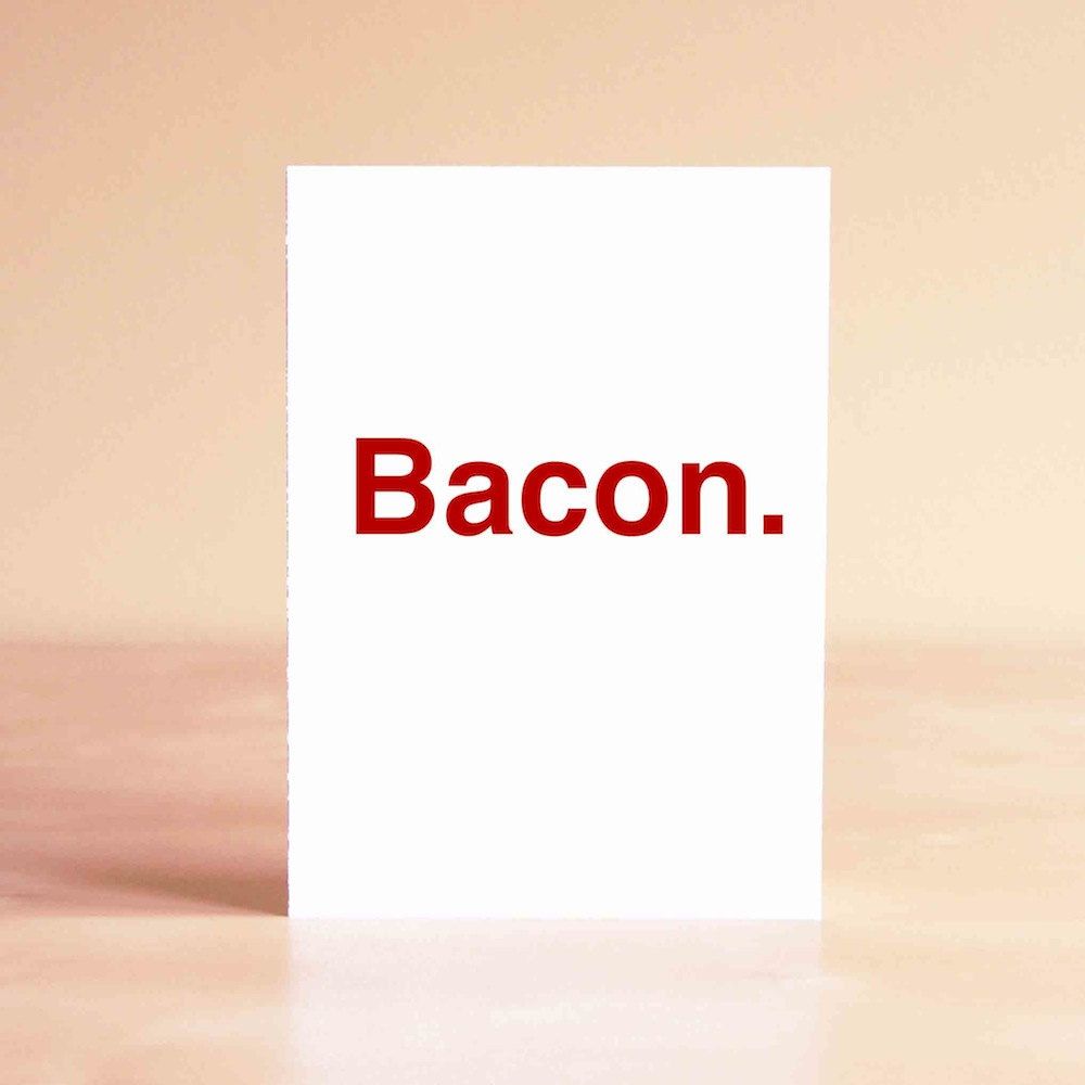 Funny Father's Day cards: Bacon at Sad Shop