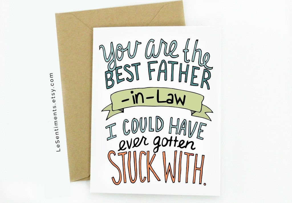 Funny Father's Day cards: Father-in law card at LeSentiments