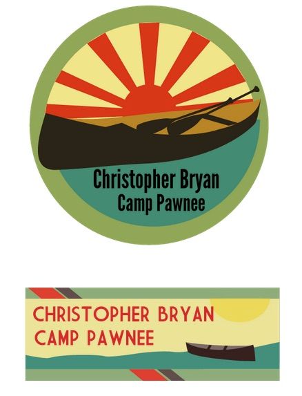 Kidecals Summer Camp Labels for kids