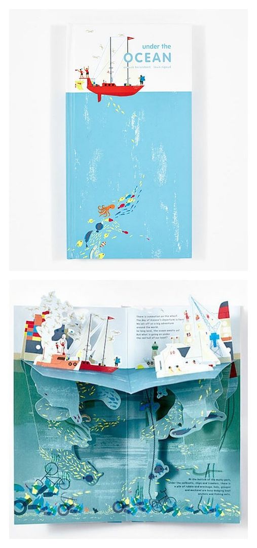 beautiful pop-up books for kids | Under the Ocean by Anouck Boisrobert
