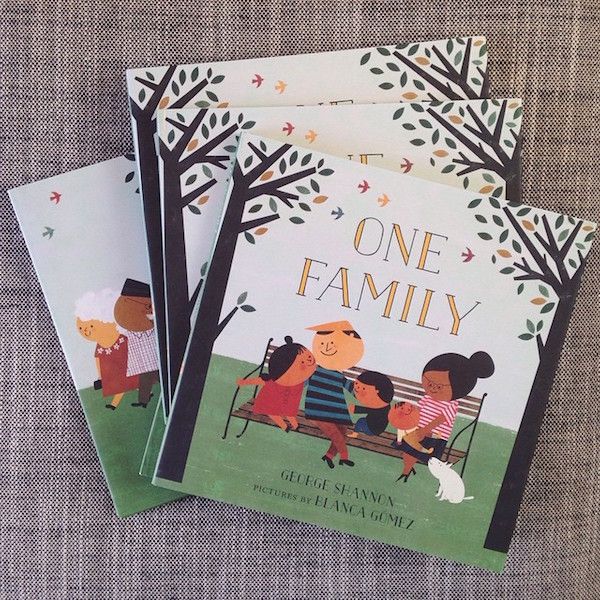 how to talk to kids about prejudice | One Family by George Shannon and Blanca Gomez