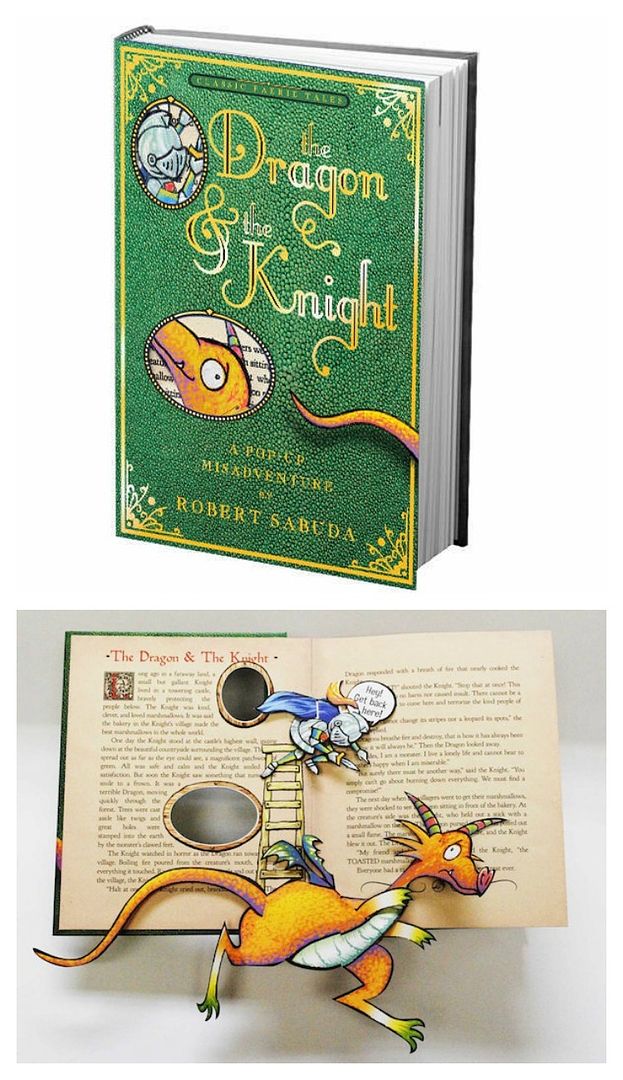 beautiful pop-up books for kids | The Dragon and the Knight by Robert Sabuda