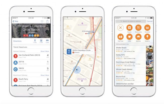 Apple iOS 9 Transit app | Apple news