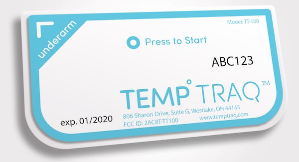 TempTraq single-use Bluetooth digital thermometer patch monitors your child's temp while you sleep.