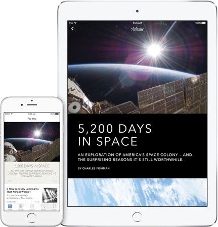 Apple iOS 9 with Apple News app | Apple news