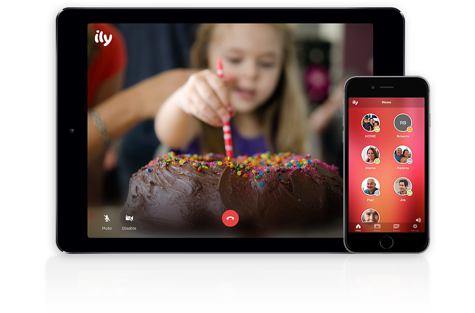 The Ily family phone: Video chat between Ily consoles or the Ily app and cut the landline