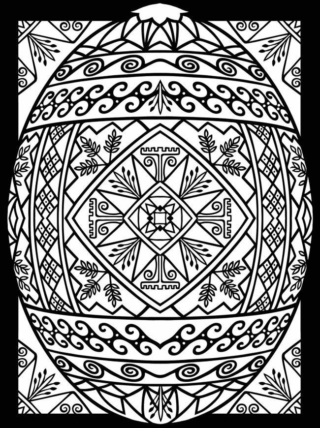 Easter printables: Stained-glass egg | Artful Eggs Around the World