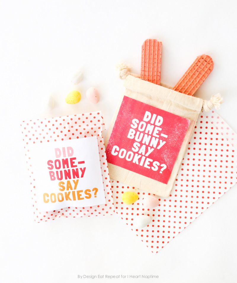 Easter Bunny printable treat labels from Design Eat Repeat at I Heart Naptime