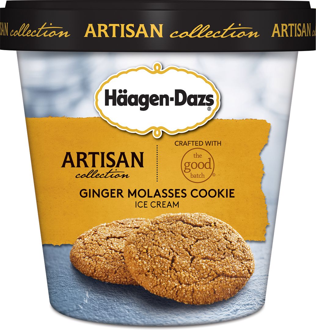 New Artisan Collection Haagen Dazs ice cream: Ginger Molasses Cookie from The Good Batch