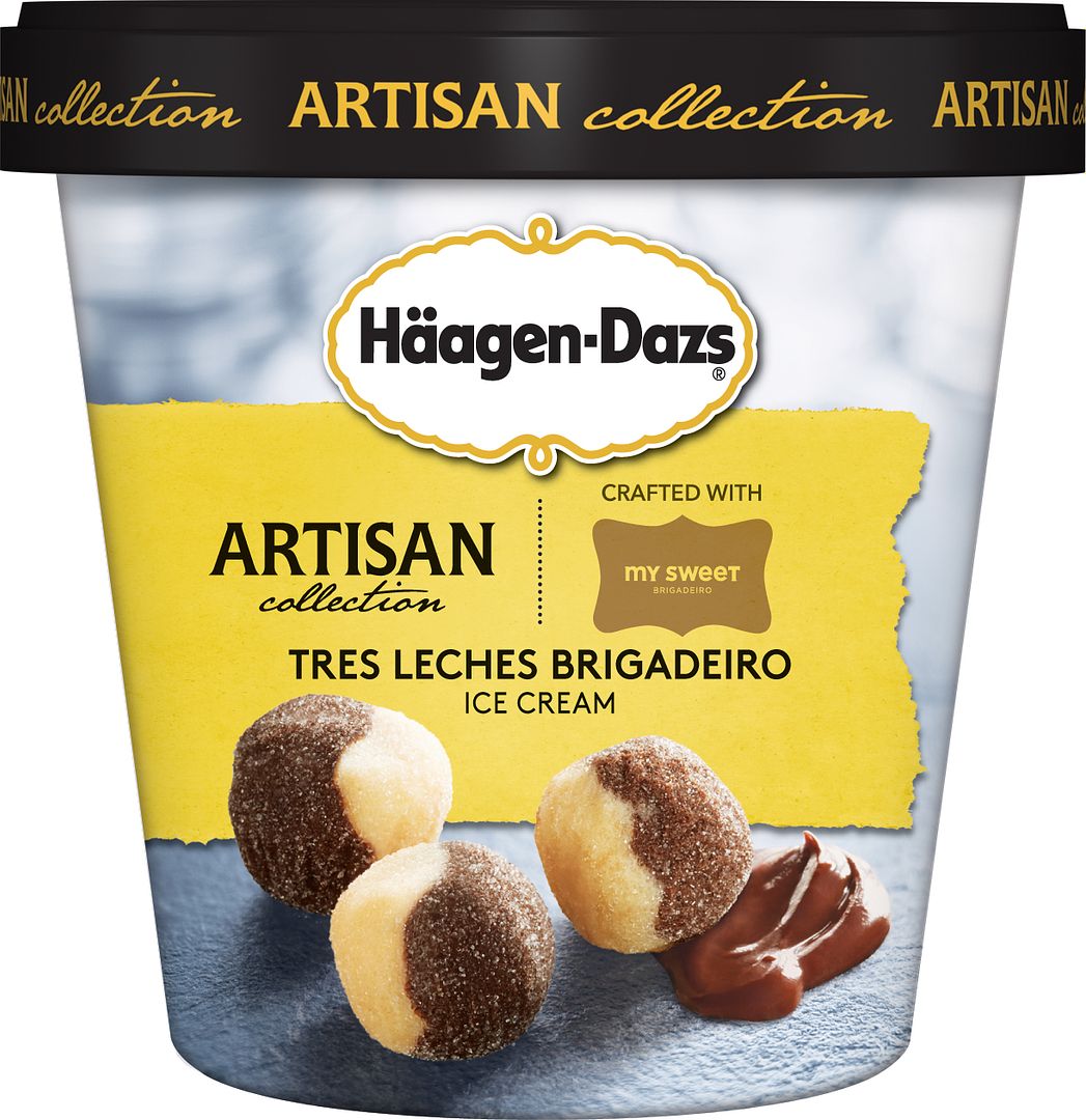 New Artisan Collection Haagen Dazs ice cream: Tres Leches Brigadeiro. Yum.