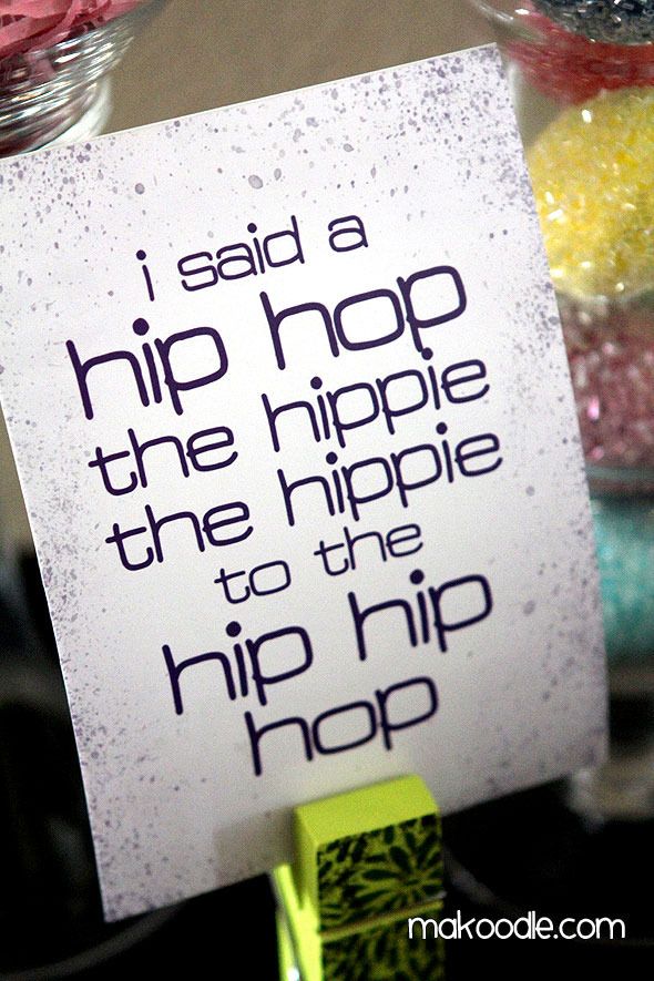 Makoodle Hip Hip Hop Easter Printable