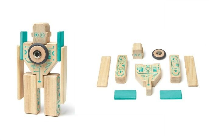Travel toys for kids: Tegu's Magbot robot toy