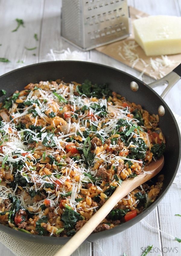 This Orzo Beef Skillet is a great one-pot recipe for dinner | SheKnows