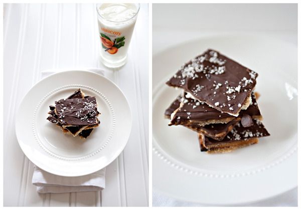 Passover dessert recipes: Chocolate Covered Toffee Matzah | Baked Brie
