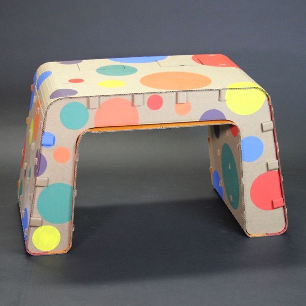 Cardboard furniture for kids meant to be decorated by them | The Cardboard Guys