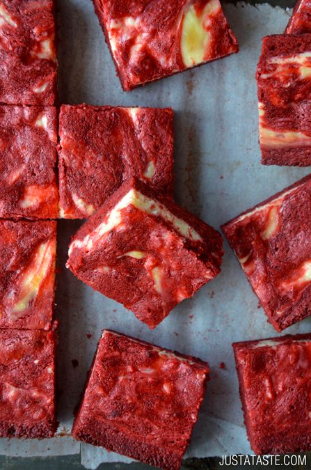 Best brownie recipes: Red Velvet Cheesecake Brownies | Just a Taste