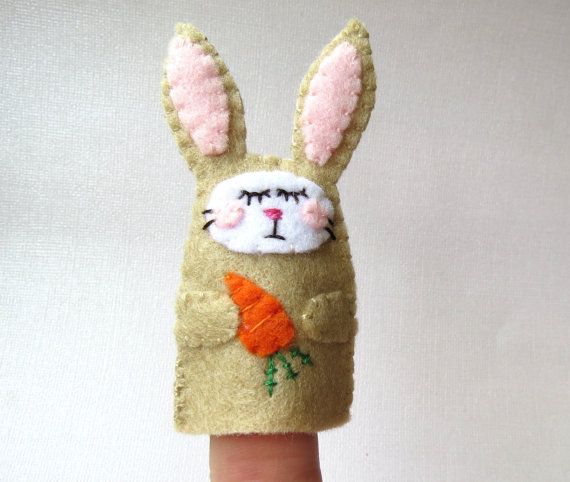 Easter basket gifts | Bunny finger puppet from Razzle Dazzle by Sally