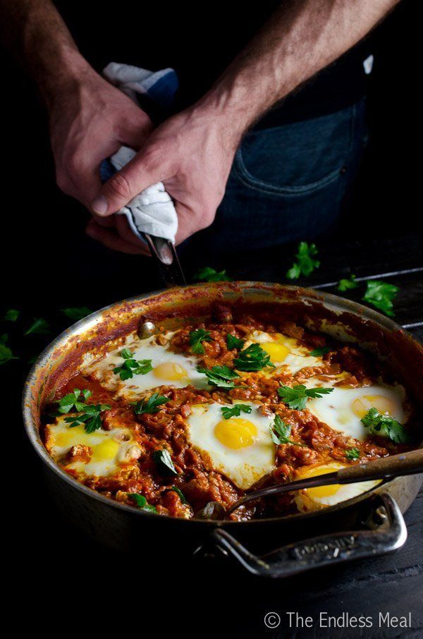 High-protein vegetarian recipes: Harissa Shakshuka | The Endless Meal