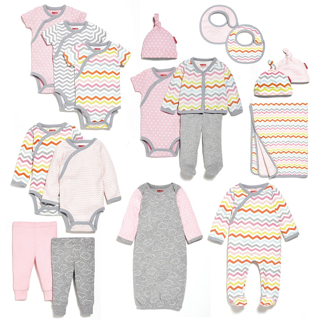 The new Skip Hop Layette collection shown in pink