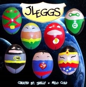 Justice League Superhero Easter Eggs by Shelly & Milo Cold at Gaming Angels