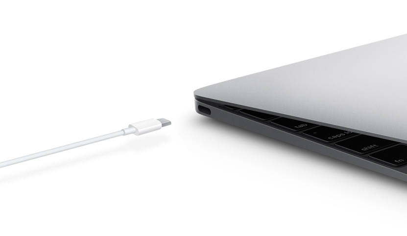 The New USB-C port and charger for new MacBook 2015 