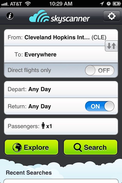 Skyscanner app | travel apps to save money