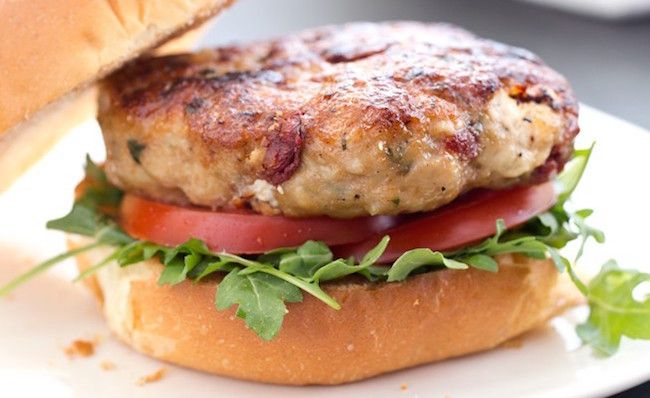 Mouthwatering burger recipes: Chicken and Sun-dried Tomato Burger |America's Test Kitchen