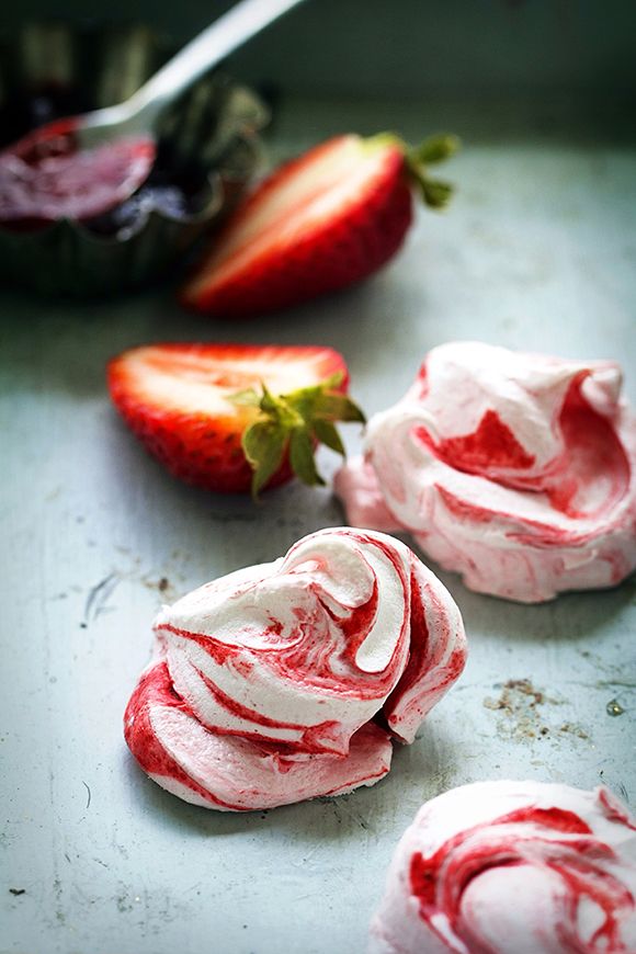 Delicious summer fruit dessert recipes: Strawberry Meringues recipe | BHG