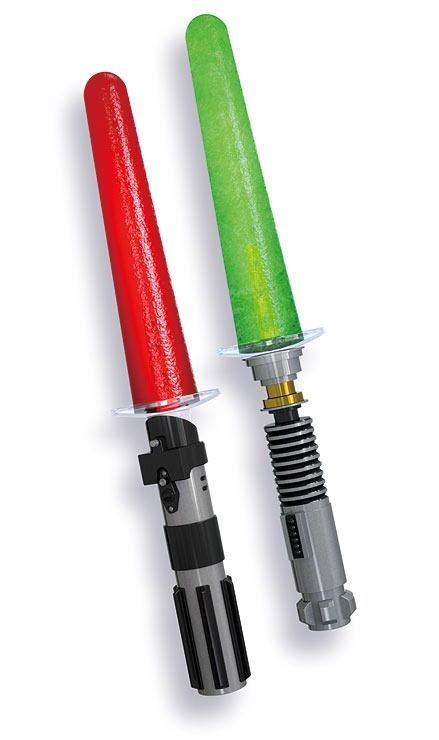 Think Geek's Star Wars Light Saber popsicle molds for kids