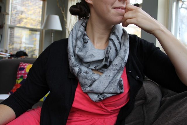Mother's Day gift: Handmade abstract scarf by Crafting Connections