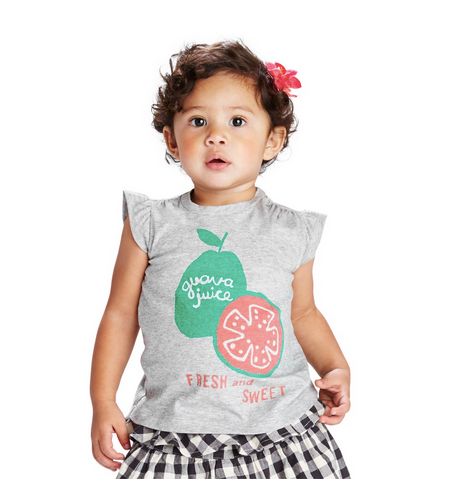 Baby girls guava juice graphic tee from Tea Collection