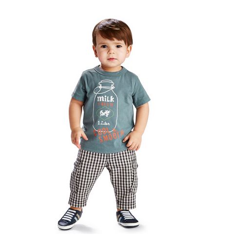 Madras print pants for baby boys from Tea Collection