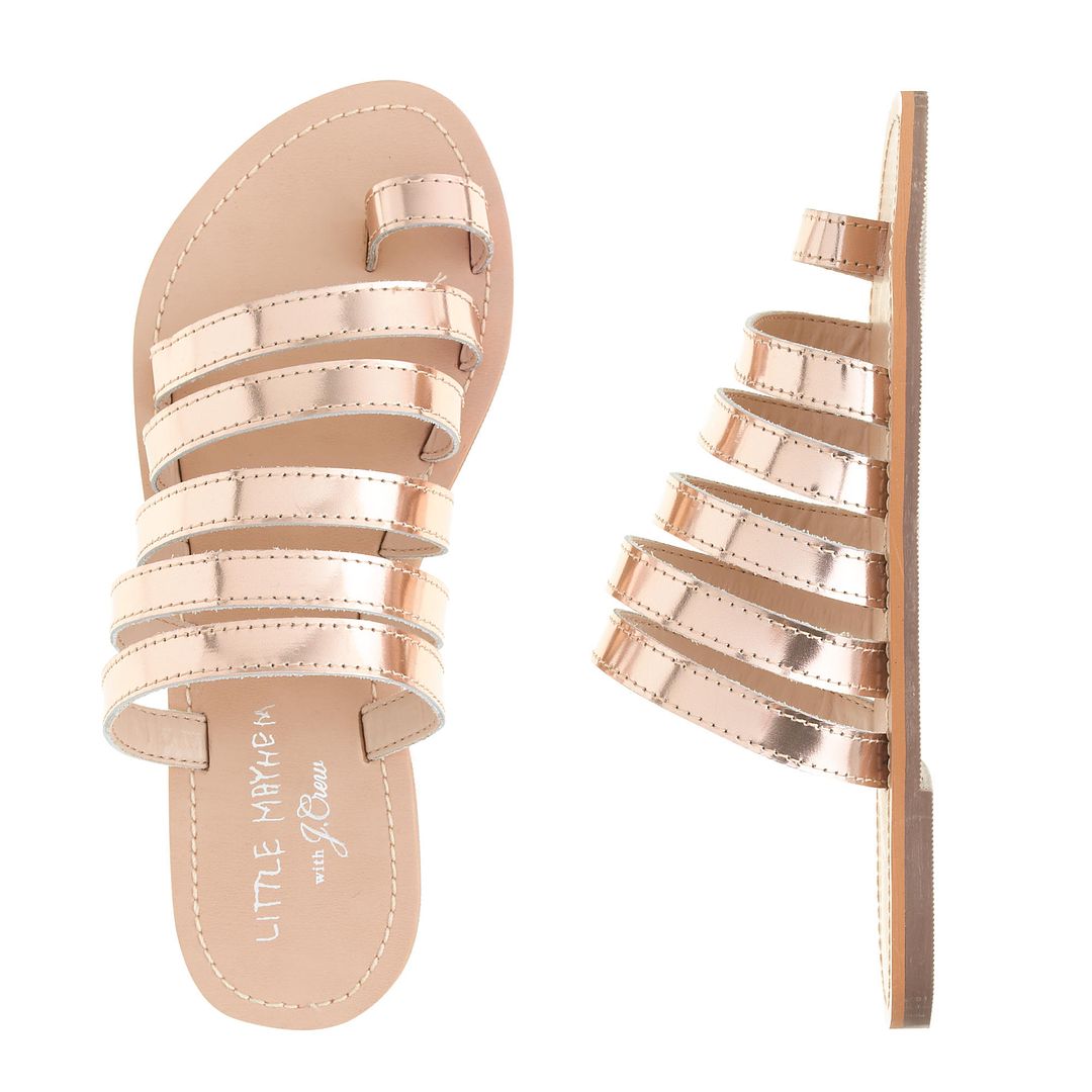 Adorable girls sandals from the new Little Mayhem for J.Crew collection