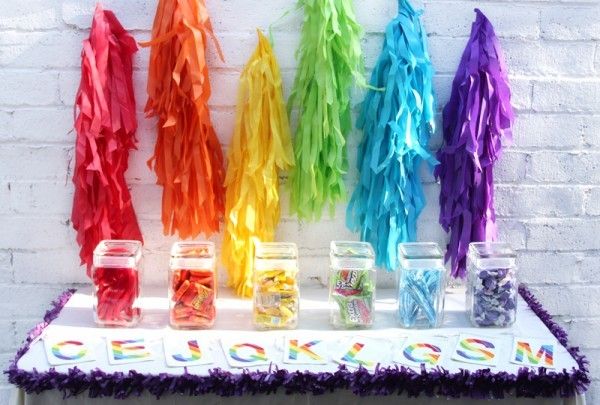 Summer party themes for kids: Host a Rainbow Art party! | Decor by Studio DIY