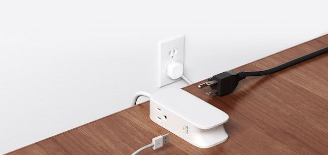 Bluelounge's Portiko multi-device outlet | a genius cord clutter solutions for travel or mounting to a wall at home