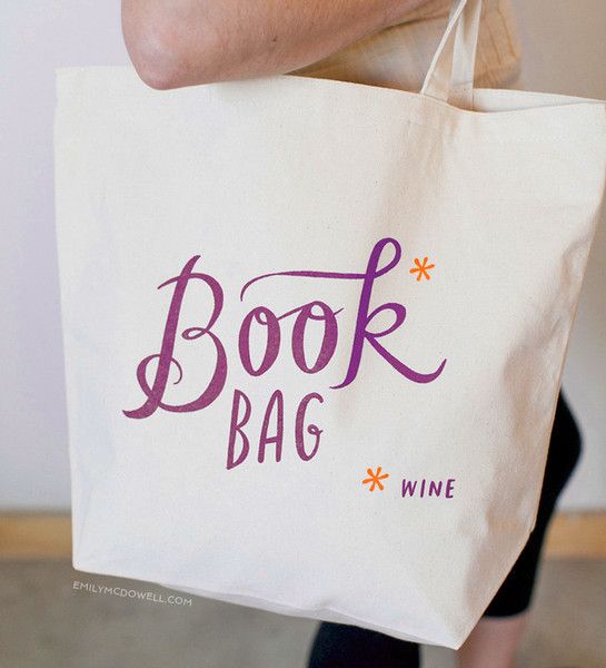 Emily McDowell tote | does it hold books or wine?