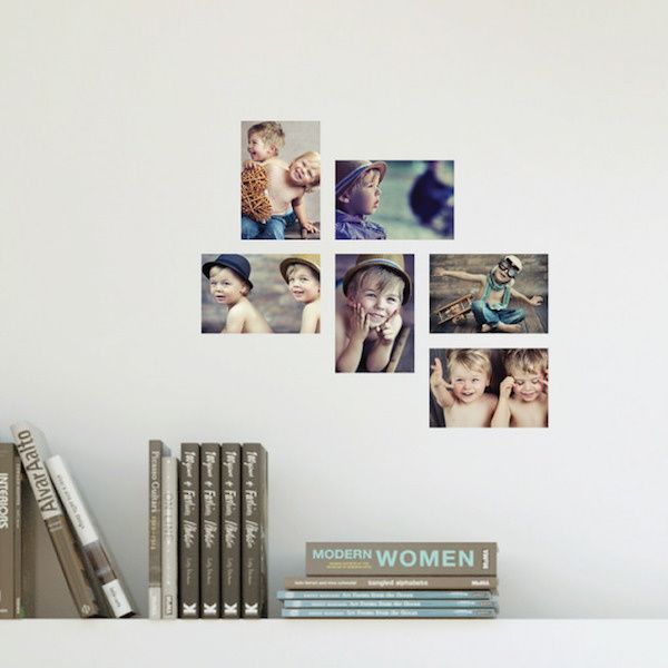 Father's Day photo gifts: 4 x 6 photo wall decals from Paper Culture