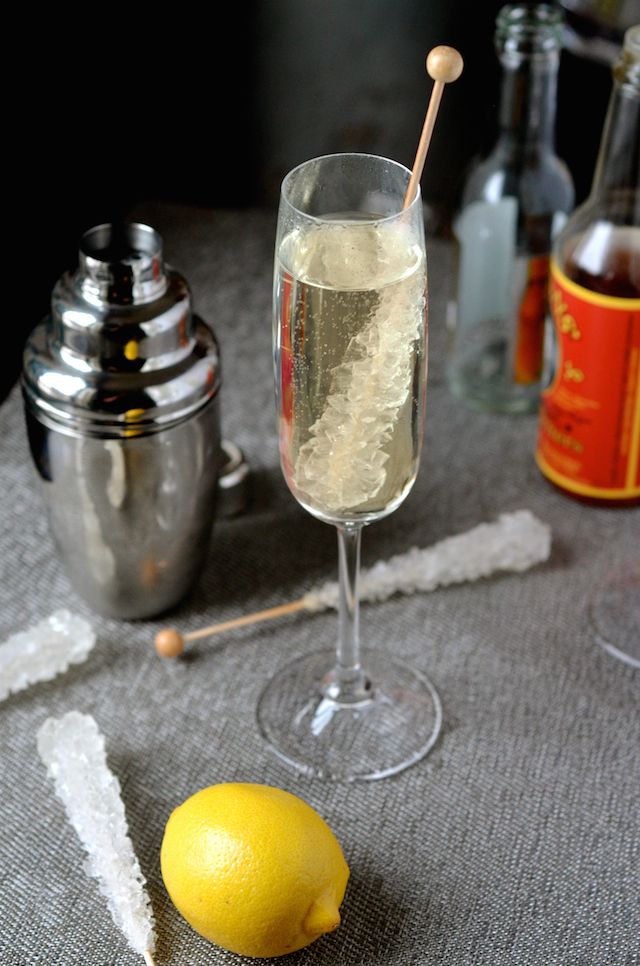 The French 75 is a perfect holiday season cocktail and now non-drinkers can join the fun with this French 75 Mocktail recipe | Always Order Dessert