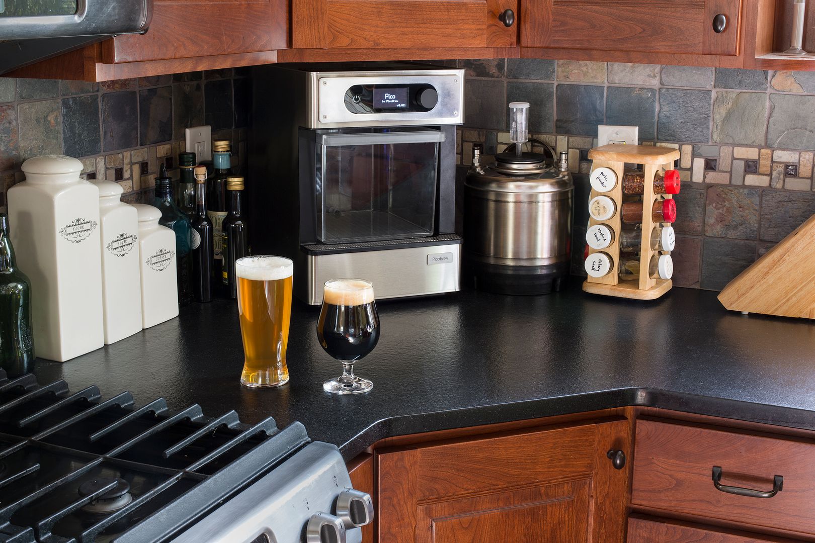 The Pico craft beer home brewing machine is small enough to fit on our kitchen countertop: Amazing! | Cool Mom Eats