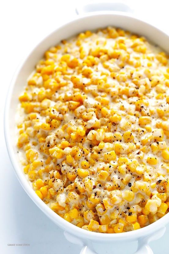 Slow Cooker Creamed Corn is a delicious, easy-prep Thanksgiving vegetable recipe | Gimme Some Oven