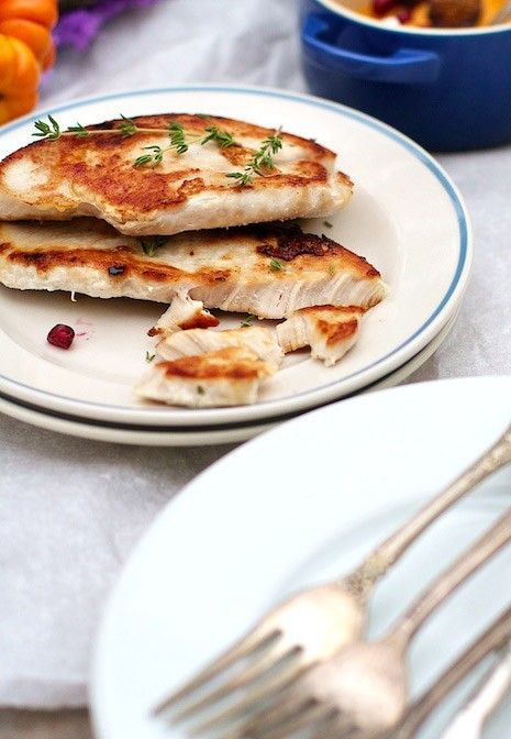 If you're not cooking a Thanksgiving meal for a crowd, try these tasty Pan Seared Turkey Cutlets - they make life super easy!| Marla Meredith