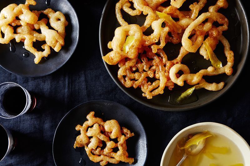 The perfect twist on traditional fried food for Hanukkah: Iraqi Funnel Cake | Food52