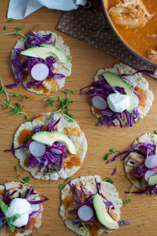 A fun answer to the question of how to use leftover Thanksgiving turkey: Mexican turkey tinga sopes | ¡Hola! Jalapeño