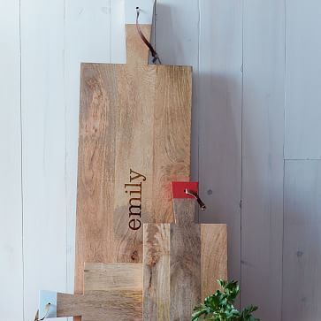 Personalized Raw Wood Cutting Boards at West Elm | Gifts for Cooks