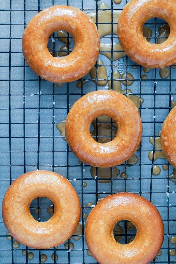 Caramel Apple flavored recipes: Apple Cider Donuts with Caramel Glaze recipe at The Neurotic Baker. Mmm, donuts.